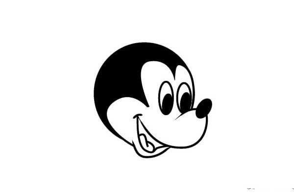 How to draw Mickey Mouse in simple strokes