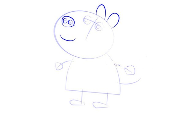 Peppa Pig Zebra Zoe Simple Drawing