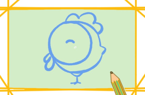 How to draw a cute cartoon chick