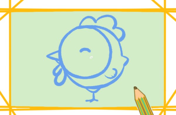 How to draw a cute cartoon chick