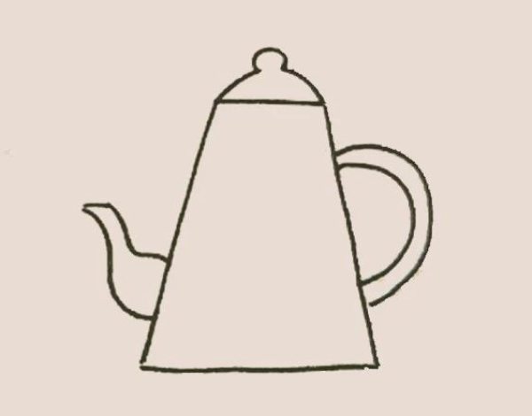 Simple drawing of kettle