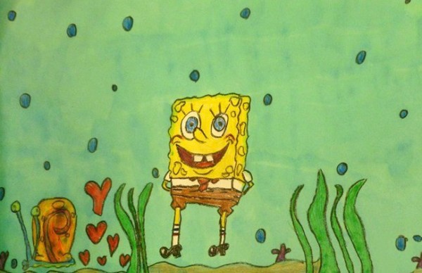 Appreciation of the cute Spongebob cartoon character drawings