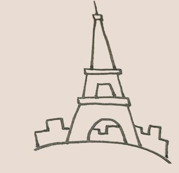 Simple drawing of the Eiffel Tower