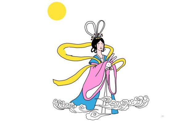 Learn to draw the beautiful Chang'e in simple strokes