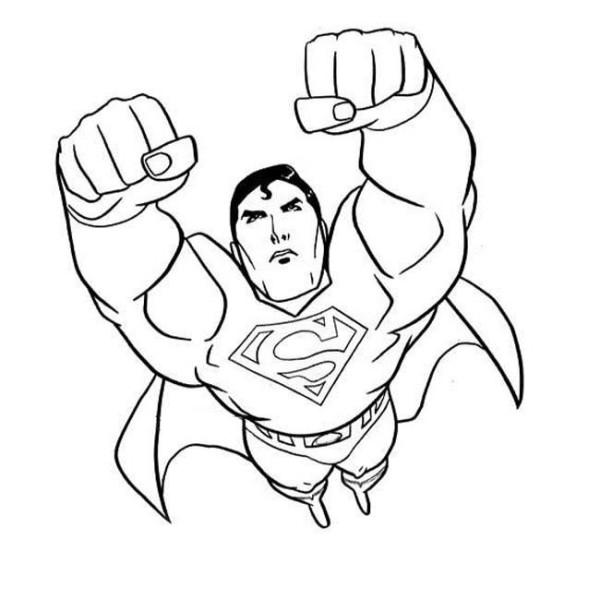 Superman simple strokes picture