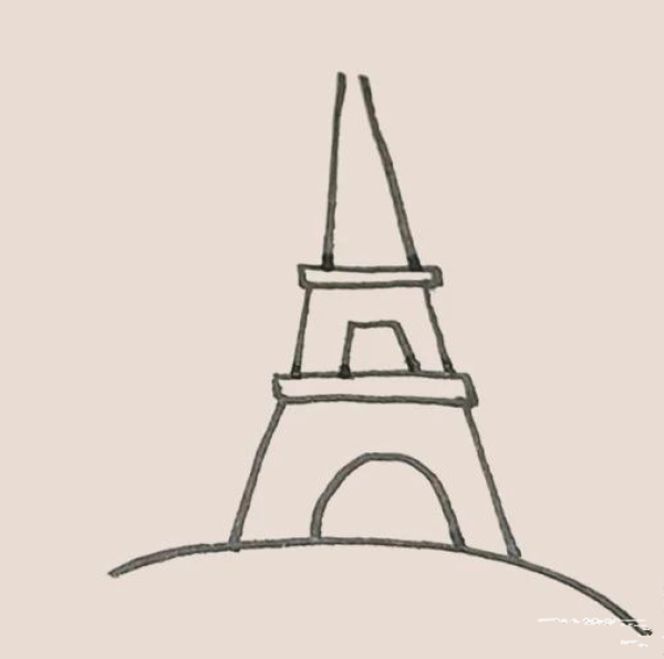 Simple drawing of the Eiffel Tower