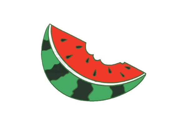 How to draw a watermelon