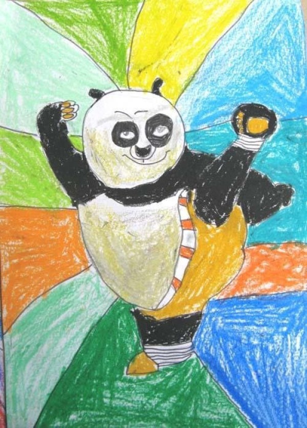 Childrens cartoon characters childrens drawing pictures: Kung Fu Panda