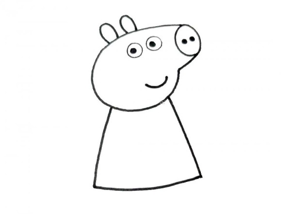 Peppa Pig holding a balloon