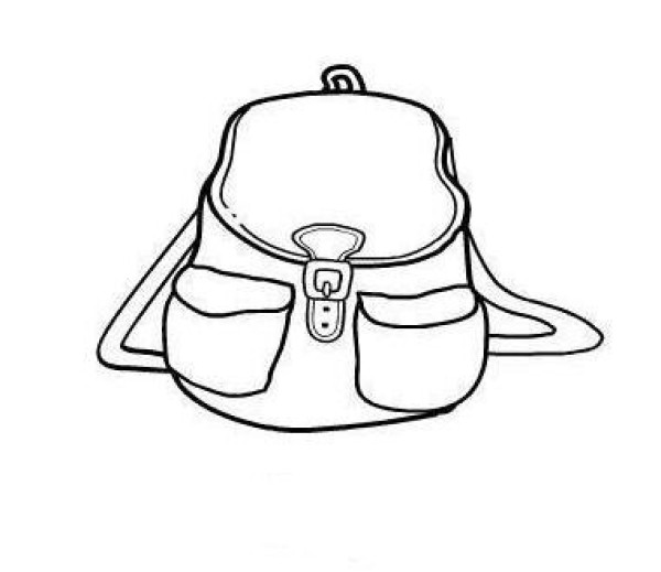 How to draw childrens schoolbag