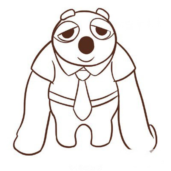 Zootopia simple drawing method of sloth