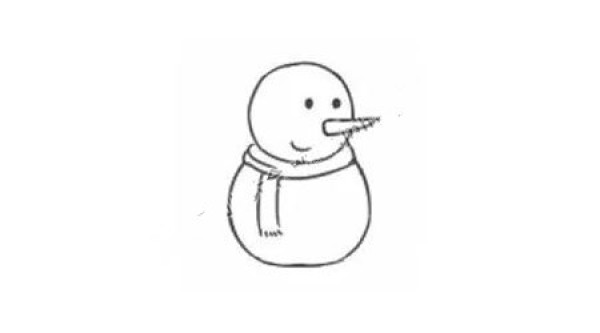 Learn to draw step by step: Snowman