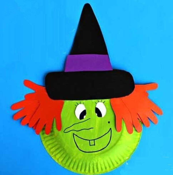 Halloween witch mask handmade