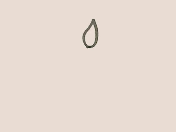 Simple drawing of candle