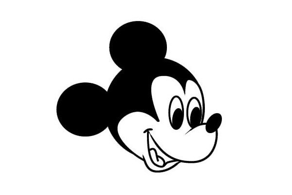 How to draw Mickey Mouse in simple strokes