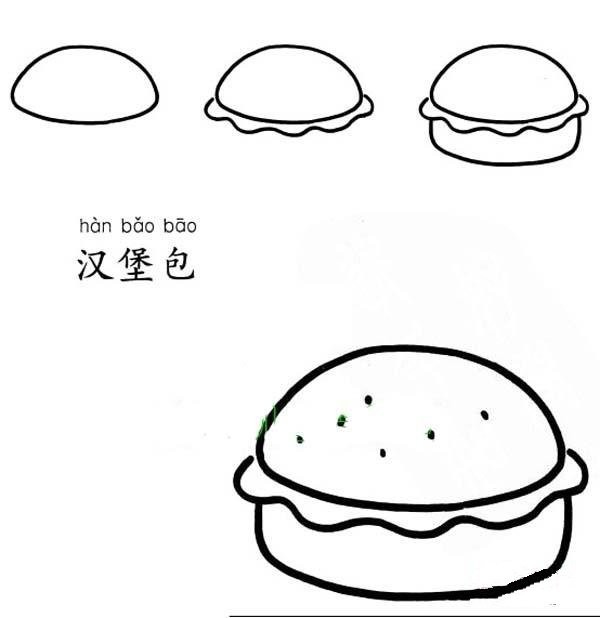 How to draw a delicious burger