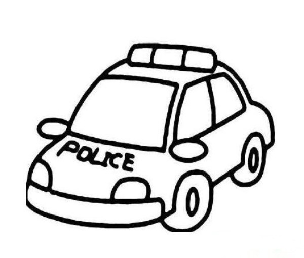 How to draw a police car