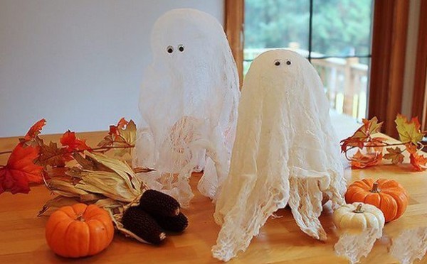 Halloween ghost making