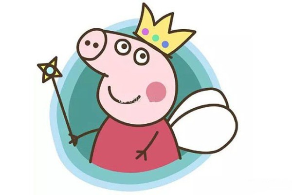 How to draw the little fairy Peppa Pig