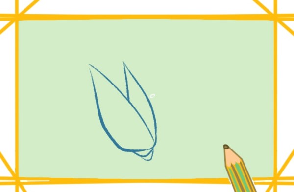 Beautiful simple drawing of corn