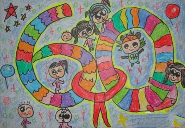 Celebrating National Day Childrens Drawings - Celebrating the Birthday of the Motherland