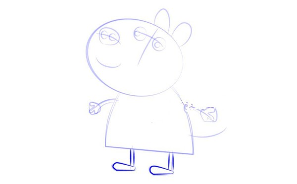 Peppa Pig Zebra Zoe Simple Drawing