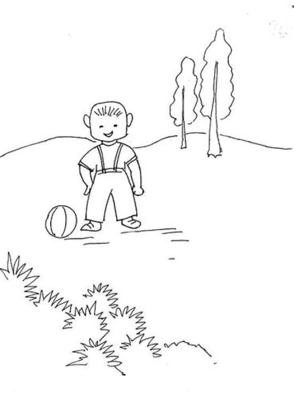 Introduction to how to draw a little boy with simple strokes