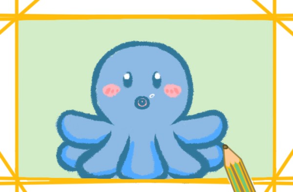 Q version cartoon octopus simple strokes