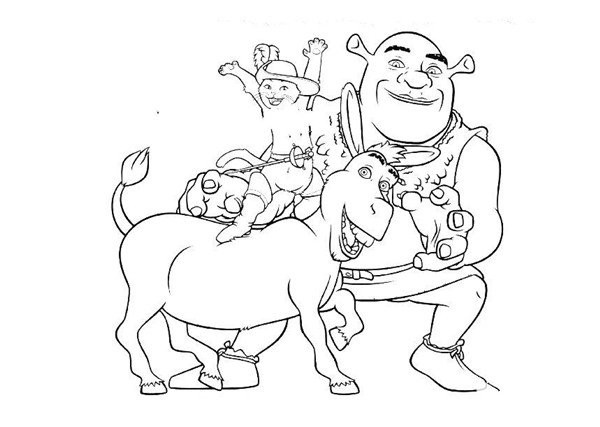 Shrek simple strokes picture