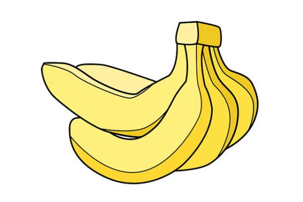 Simple strokes of banana