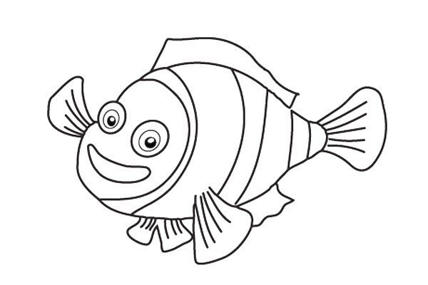 Drawing the clownfish from Finding Nemo