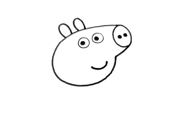 Peppa Pig holding a balloon