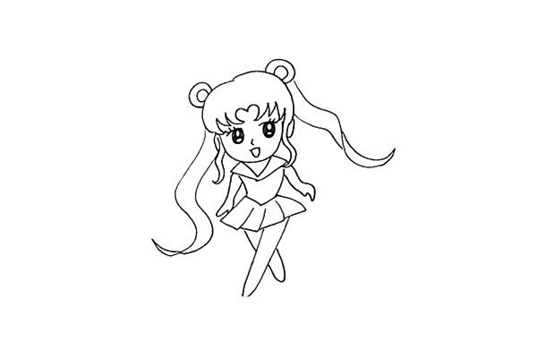 How to draw Sailor Moon