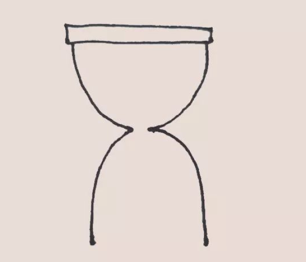 Hourglass simple drawing