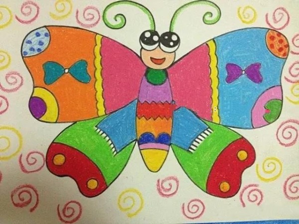 2 beautiful children’s drawings of kites