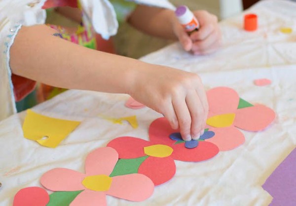 Colorful Paper Wreath Handmade