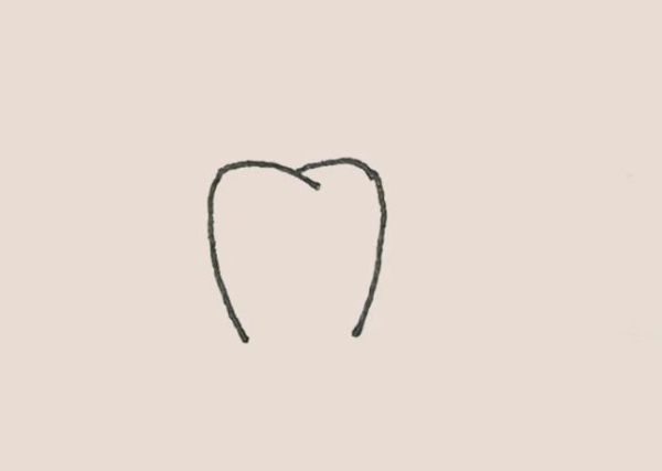 Simple drawing of teeth