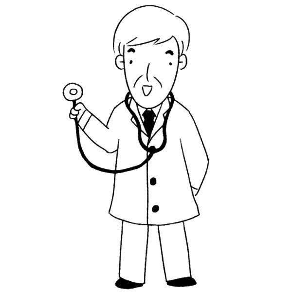 doctor holding receiver