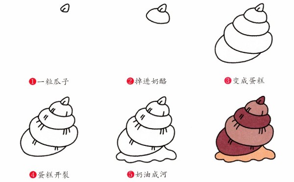 How to draw a snail