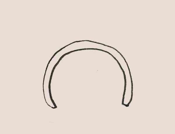 Simple drawing of hairband