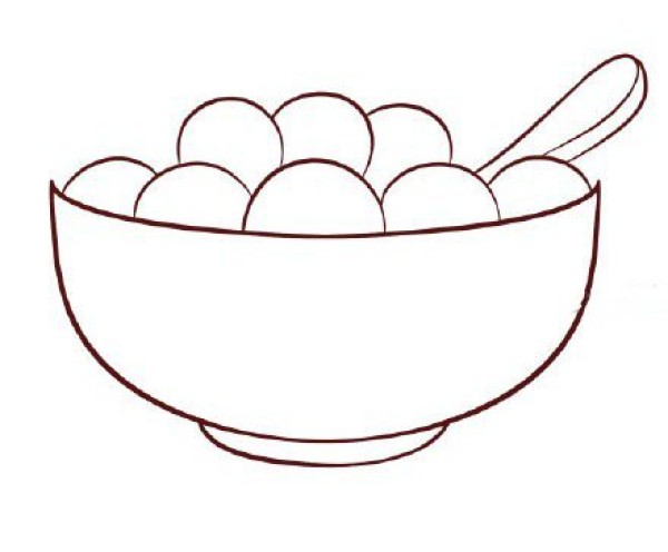 Drawing glutinous rice balls for Lantern Festival