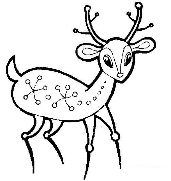 How to draw a sika deer