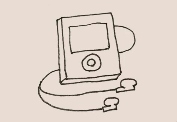 Simple drawing of Walkman