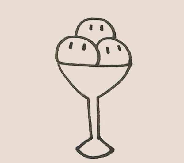 Simple drawing of ice cream