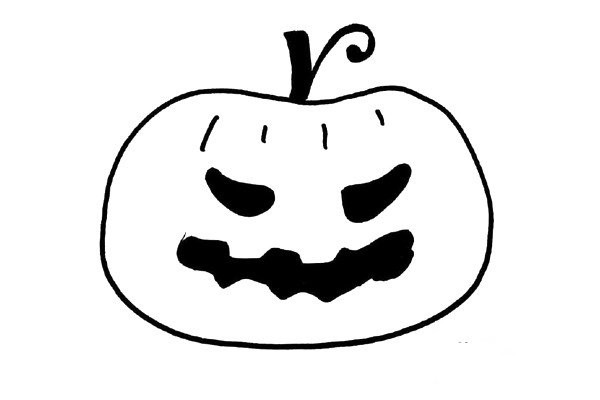 A wave of Halloween simple drawing materials