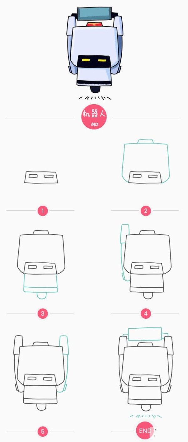 Simple strokes of robot mo