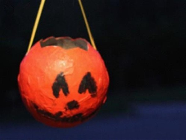 Halloween Balloon Pumpkin Lantern Handmade