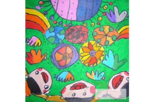 Happy Festival Childrens Drawing-Happy Dragon Boat Festival