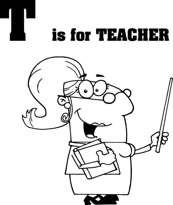 Primary school teacher simple drawing picture