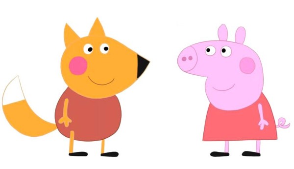 Peppa Pig and Freddy Fox